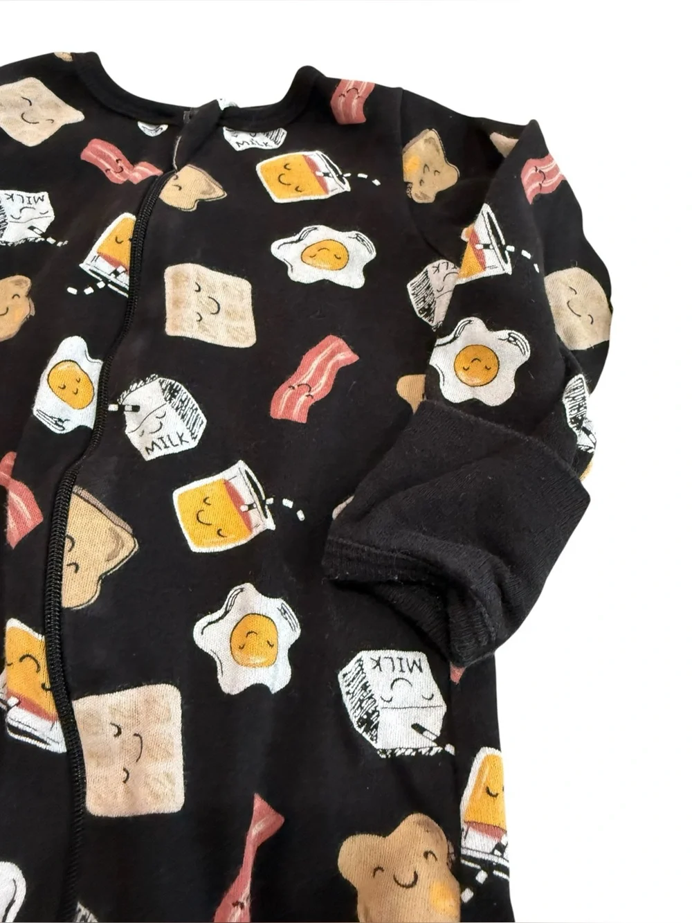 3pc Baby Boy Gender Neutral Footed Sleeper Bundle Breakfast Taco 3-6M
